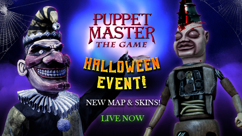 PuppetMasterTG's tweet image. It's Halloween and killer Puppets and Toys are on the loose! The latest update for Puppet Master: The Game is out now!
#puppetmasterthegame #puppetmastergame #puppetmaster #halloween #indiegame #horrorgame