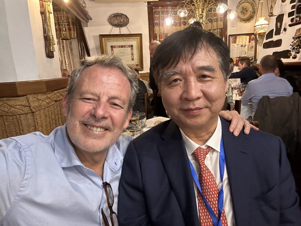 sharing a very pleasant dinner with a world legend  of physiological stimulation  <a href="/MdHuang/">Weijian Huang</a>