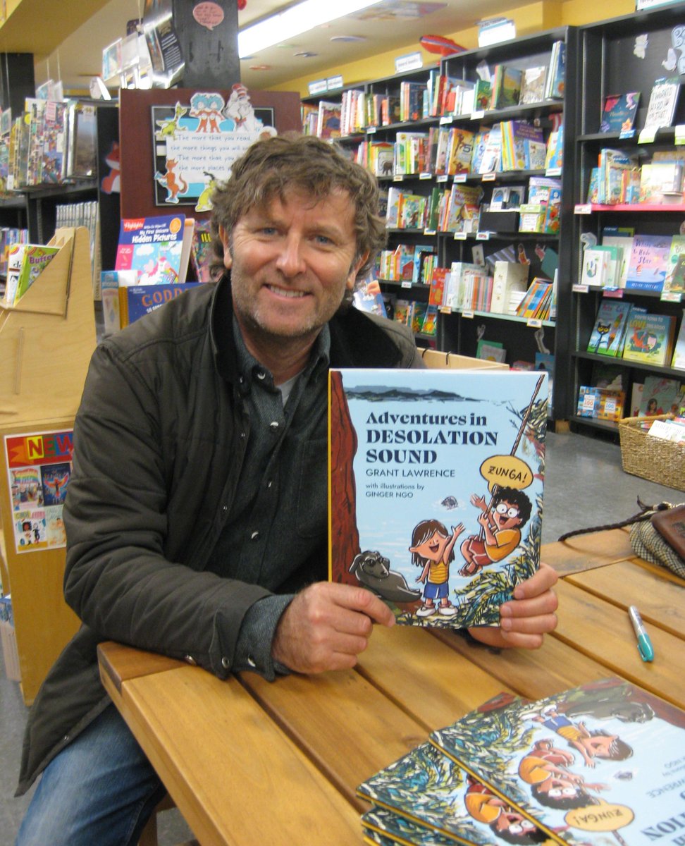 This morning, the amazing Grant Lawrence stopped by our stores! It was wonderful to meet you. 

Thank you, Grant, for taking the time to come by--and for signing your books while you were here!