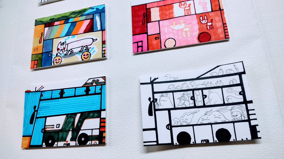 いつか田中さんが描くバスと一緒に
にゅう潟の仲間たちを本物のバスに描いてみたい🎨

にゅう潟交通のにゅう潟バス🚏🚌

運転手はもちろんガタカミちゃんw
#アートキャンプ新潟作家コラボ
#田中さんバスandにゅう潟の仲間達