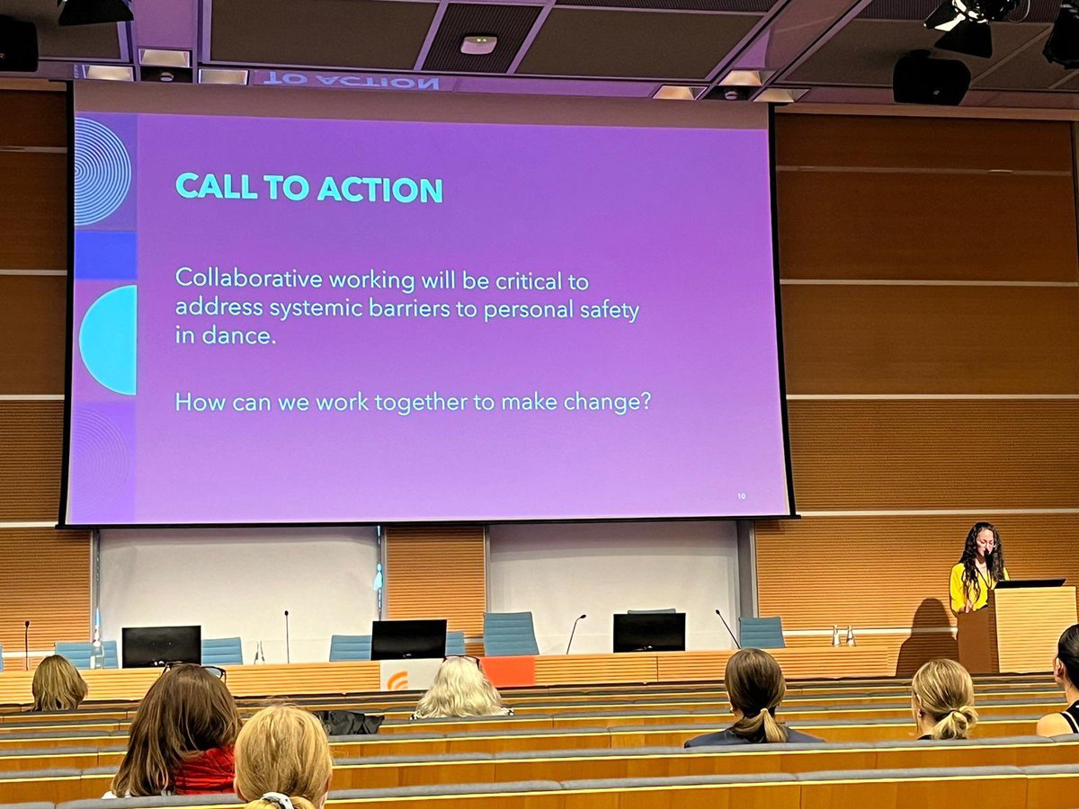 Brilliant presentation by <a href="/eirinn_sanchez/">Erin Sanchez</a> representing Personal Safety in Dance at <a href="/IADMS/">IADMS</a> today - which SiDI supports and Maggie is on the executive committee for 

‘For dance free from abuse, open and supportive for all”

personalsafetyfordance.com

#SiDI #safeindance #IADMS