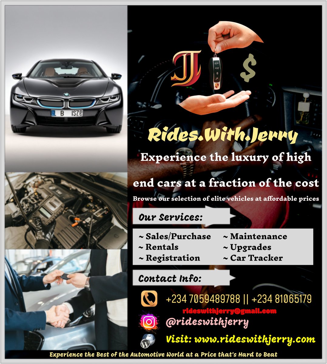 Jere______Miah's tweet photo. Visit: https://t.co/PkE1V3wmNV

To Experience the best of the Automotive World at a price that's hard to beat 😮

#rideswithjerry #car #cars #carcare #carculture #carcommunity #carforsale #carbuying #auto #carsinlagos #carsbuyandsell https://t.co/8ESYAT9pws