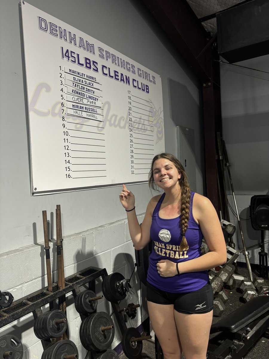 Denham Springs HS Strength and Conditioning (@denhamsandc) on Twitter photo Huge congratulations to Senior <a href="/VolleyballDshs/">DSHSVolleyball</a> player Halle H. who absolutely crushed a 145lb clean today!
This is such a great accomplishment for multiple reasons.
🧵🧵🧵 Huge congratulations to Senior <a href="/VolleyballDshs/">DSHSVolleyball</a> player Halle H. who absolutely crushed a 145lb clean today!
This is such a great accomplishment for multiple reasons.
🧵🧵🧵