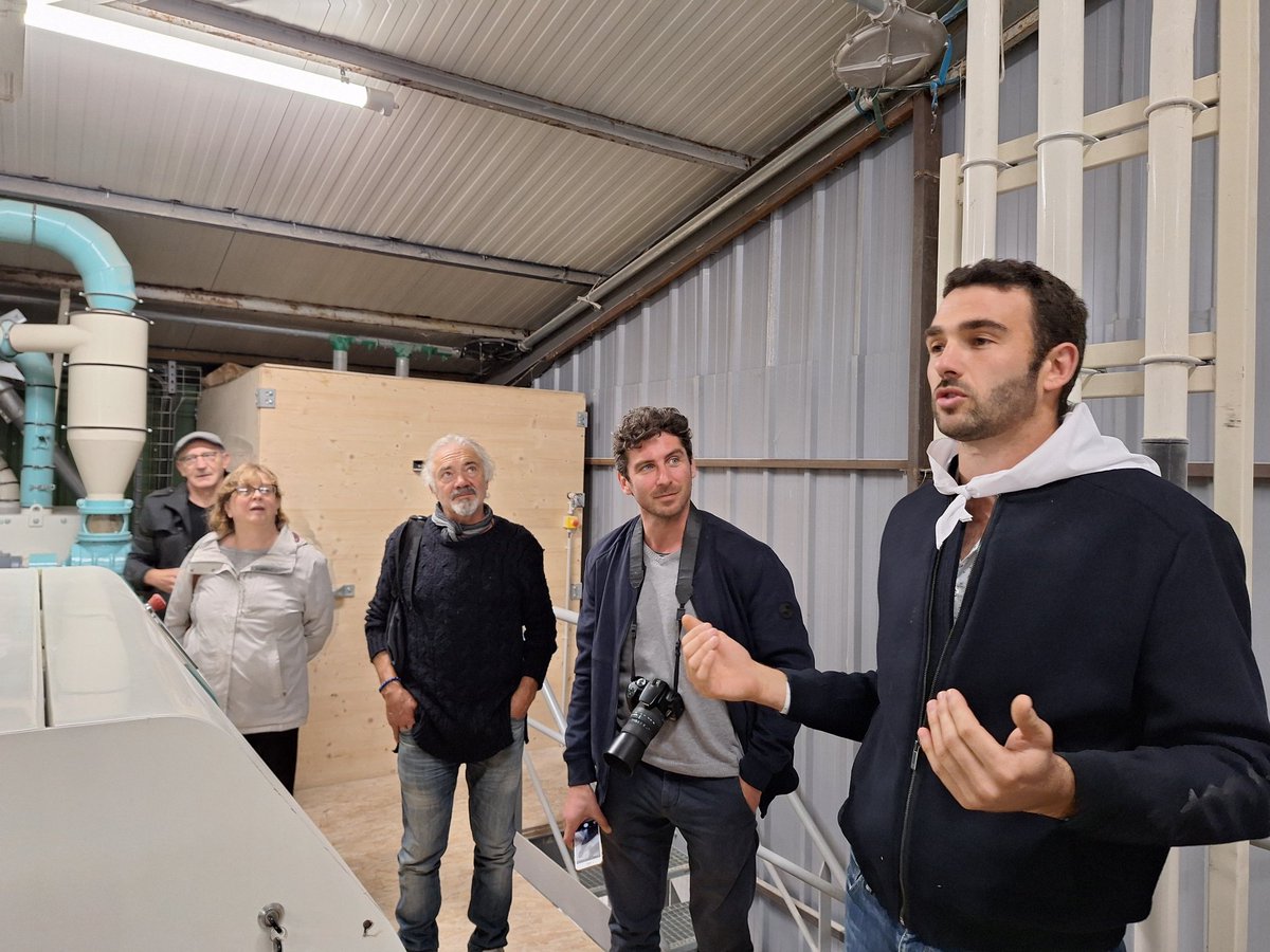 EricSargiacomo's tweet photo. Transformer le blé en farine pour une utilisation en circuit court, c'est le projet de la nouvelle coopérative Haria Blanca #Landes #Mugron Une belle inauguration
Aidée par la Région Nouvelle-Aquitaine, l'Europe et le département des Landes https://t.co/IF2Uz7Zd50