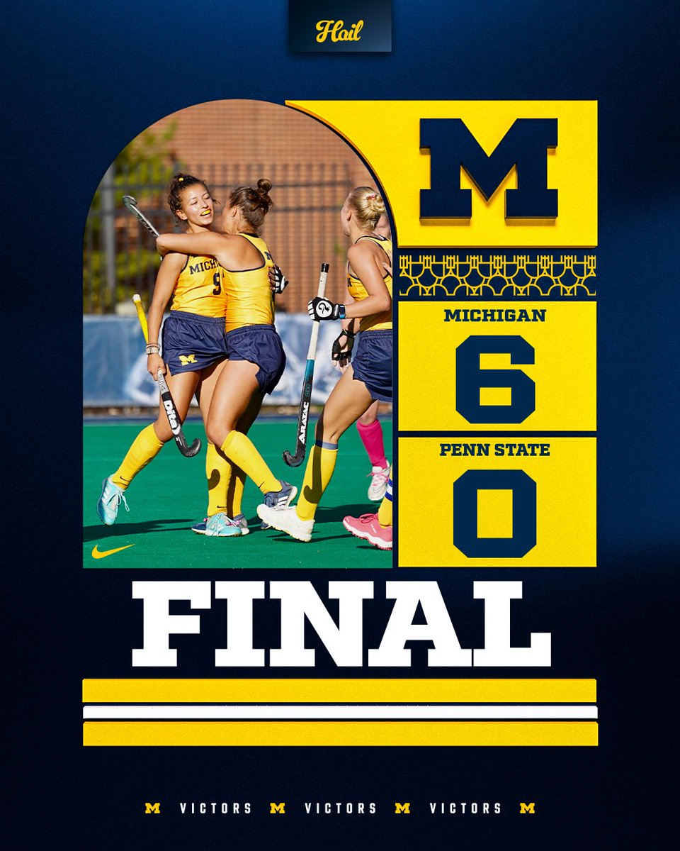 umichfldhockey's tweet photo. Ballgame. Wolverines move to 4-0 in Big Ten play with four shutout wins. 11th straight win overall. 👏

#GoBlue https://t.co/ECh690w2NE