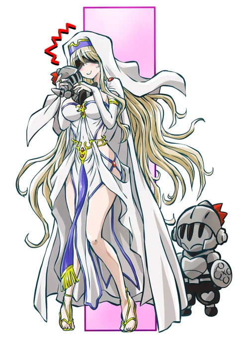 #白い作品でTLを真っ白ろすけゴブリンスレイヤーの剣の乙女さんが可愛くて好きです 