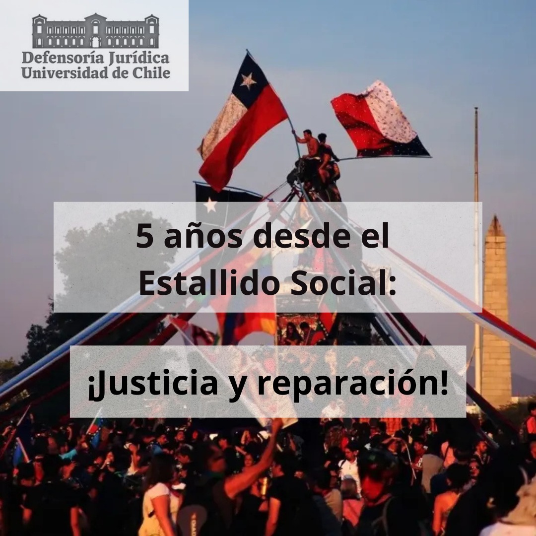 DefensoriaUch's tweet photo. A 5 años del estallido social, y tras la reciente formalización de la investigación seguida contra los generales Yáñez, Olate y Rozas, como Defensoría Jurídica de la Universidad de Chile señalamos: https://t.co/WEPbuIRiru