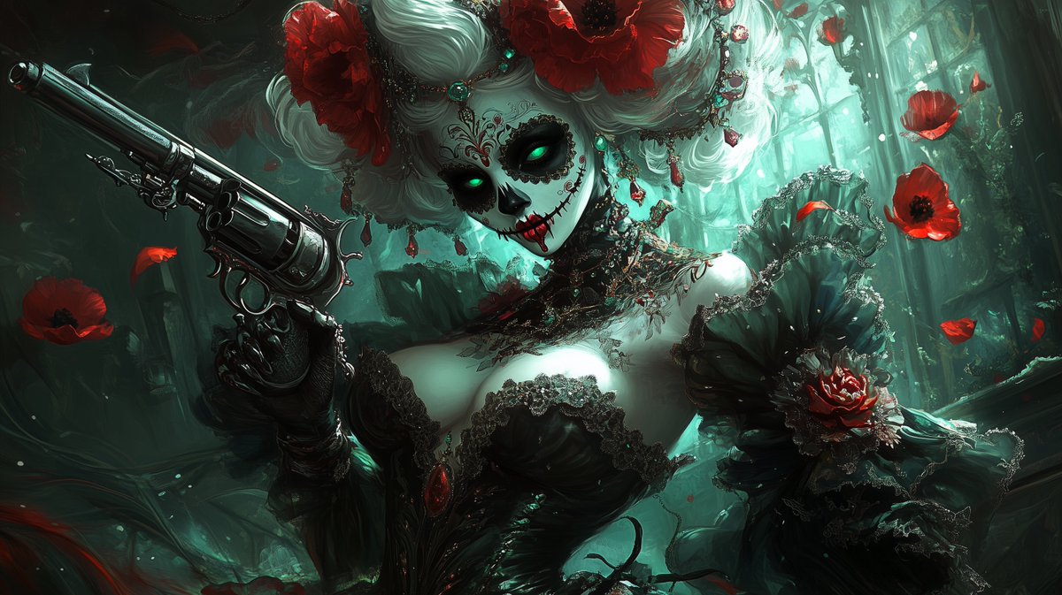 AARSUS007's tweet photo. @thezodiverse TriggerQueen Renaissance Meets Halloween!!!!
#midjourneyV61 #AIGenerated #AIArt #DigitalArt #AIArtist #TechArt #AICreative #RetroRenaissanceArt #triggerqueen https://t.co/2WQ1crqcuc