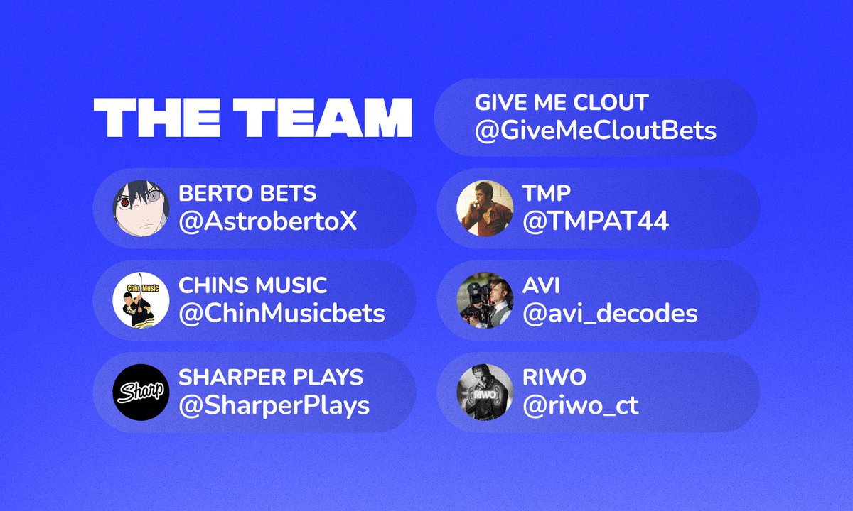 GiveMeCloutBets's tweet photo. Introducing the Clout Chasers. 

For $1.66 a day and $50 a month, you can be part of the best upcoming decoder community. Filled with talented and winning bettors. 

Join the future of the #gematria community. 

https://t.co/vkSUxbPK2T https://t.co/kdVEqMZ8U1