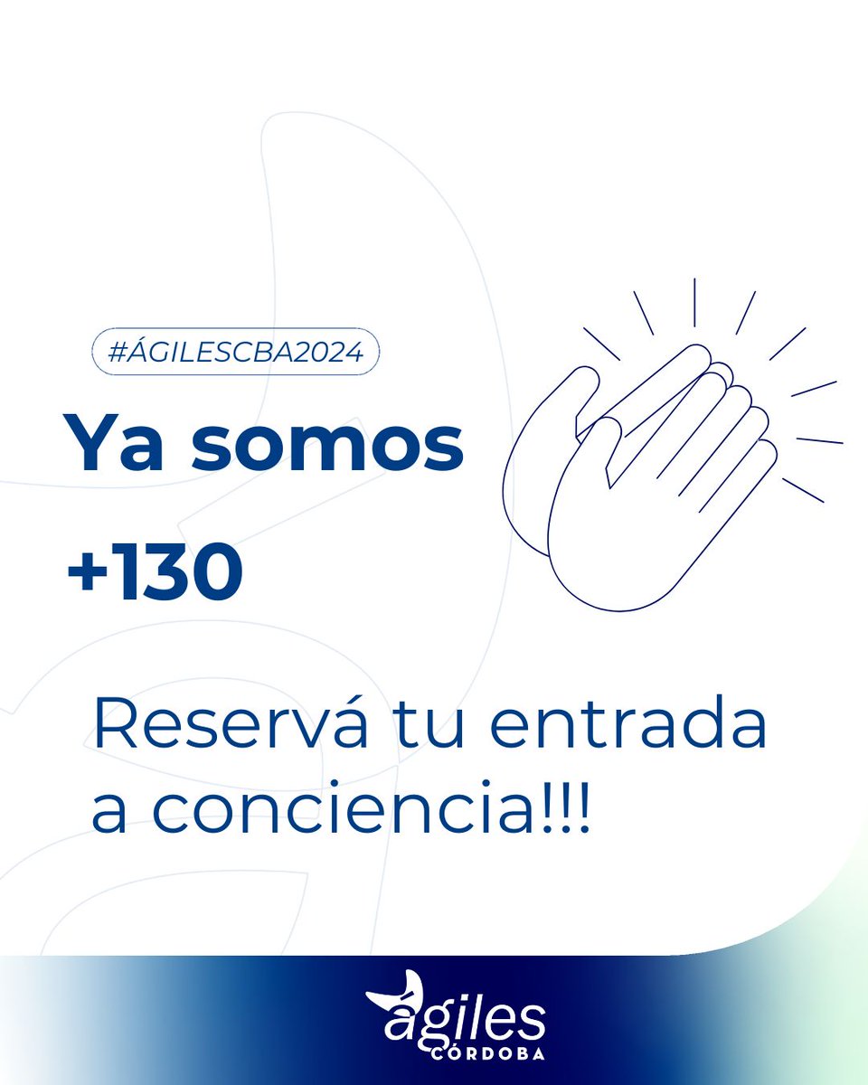 ⏳ Sigue la cuenta regresiva... ¡FALTAN 22 DÍAS PARA EL EVENTO! 

🎟 ¡Ya somos más de 130 personas inscriptas a este increíble encuentro en comunidad! 🎉

🤔 ¿Y vos? ¿Ya te inscribiste? ¡No te quedes afuera! Sumate adquiriendo con responsabilidad tu entrada a conciencia.