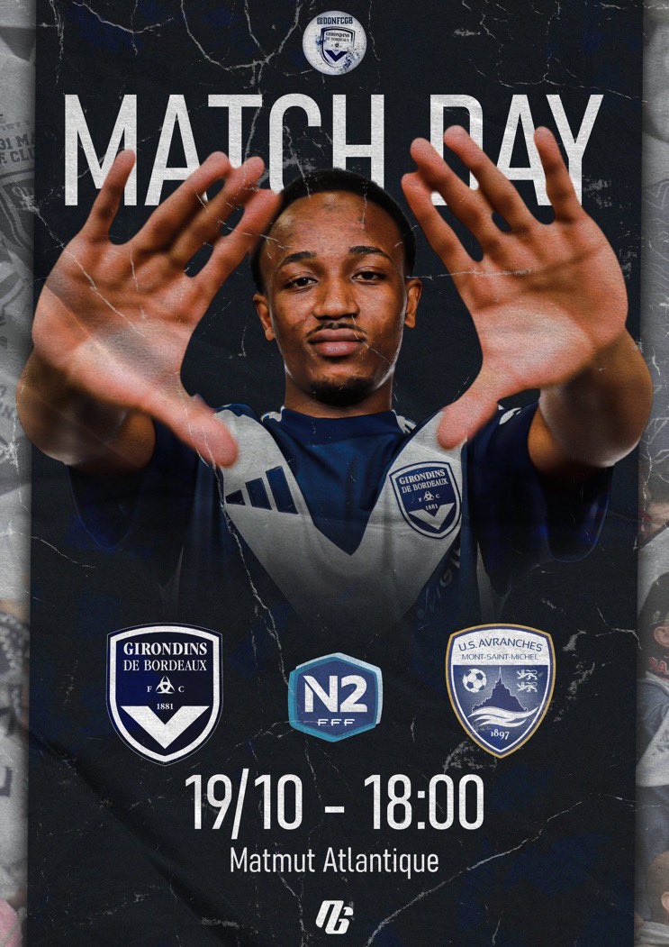 DonFcgb's tweet photo. 🚨 𝐉𝐎𝐔𝐑 𝐃𝐄 𝐌𝐀𝐓𝐂𝐇 ! 

🏆: #National2  
⚽️: @girondins 🆚 @USAvrMSM_Off 
📍🏟 @MatmutAtl 
⌚️: 1️⃣8️⃣H  
📺: @FreeFoot et @tv7_sudouest 
📻: @foreverlaradio  
📱: #FCGBUSAMSM 
 
👋 : @amadoudiallo300 
👨‍🎨 : @surang110  

#Girondins #USAMSM #N2 https://t.co/e88TCA4JR3