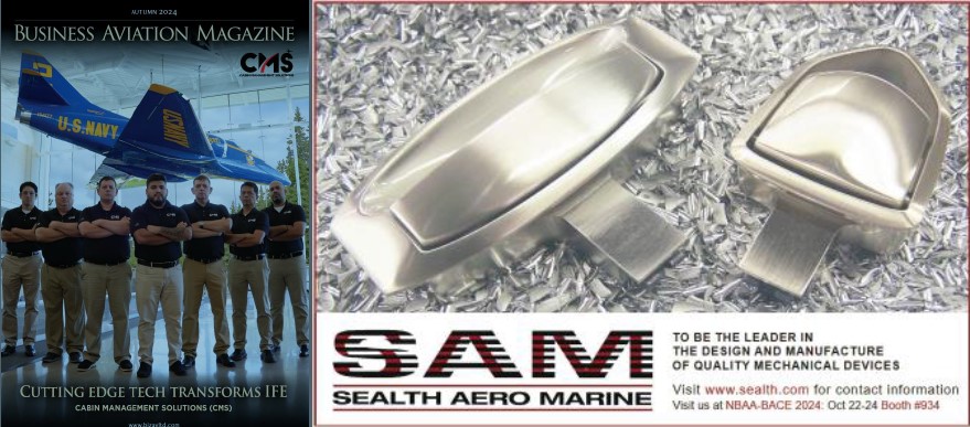 SealthAero's tweet photo. Looking forward to seeing everyone at @NBAA  Business Aviation Convention #NBAA2024 in Las Vegas next week - booth #934. Would love to chat about all your interior latching &amp; hinge furnishing dreams! 
See us in @Bizavltd Business Aviation Magazine page 77!
https://t.co/3nyI7ERT2t https://t.co/yjN4Uvxkd4