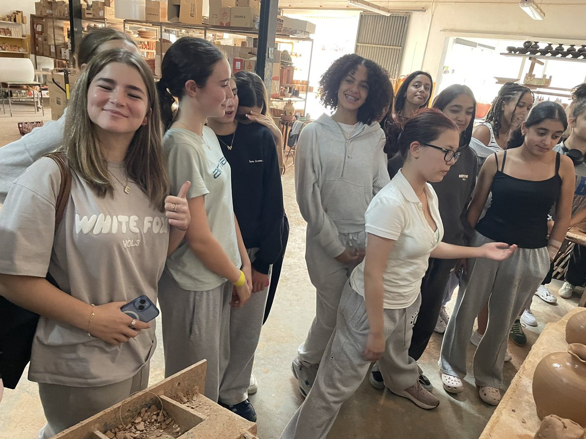 CRYHighSpanish's tweet photo. Despite the long journey, we enjoyed our first stop at the pottery factory https://t.co/et2FTgYFQW