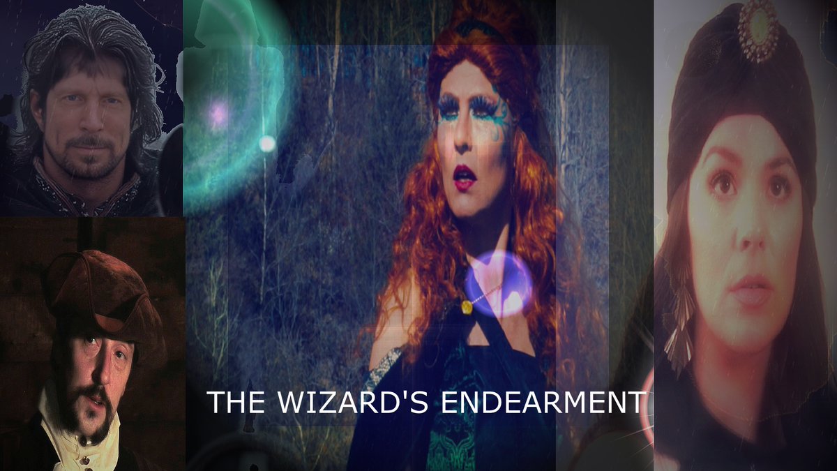 Film poster form the movie THE WIZARD'S ENDEARMENT. Coming early in 2025. Stars Bobbi Bye,  Eric Shook, Vandi Enzor and Jason Page.