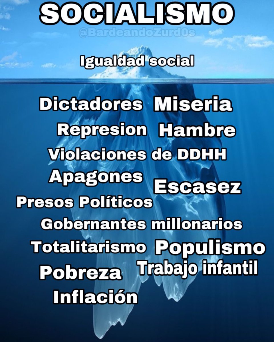 NoVive_Socialis's tweet photo. El iceberg del socialismo https://t.co/3BesDcsuFo
