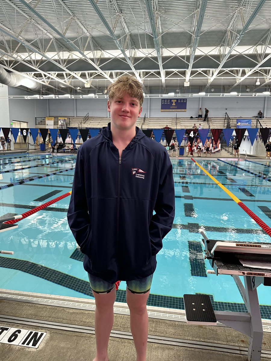 LewisburgSwim's tweet photo. Anderson Smith with a SILVER in the 200 IM! Way to go Anderson!  @TheBurgSports @DCSeNews https://t.co/8CZmIKxMIE