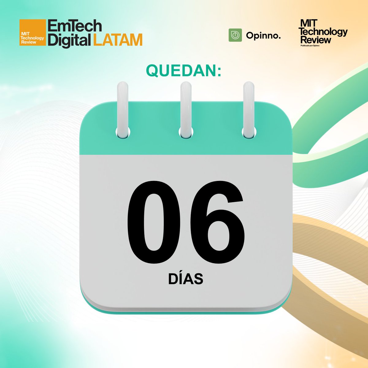 EmTechLATAM's tweet image. ¡Quedan 6 días para el #EmTechDigitalLATAM2024!⏲
¡Últimos días para asegurar tu lugar en el evento que marcará el futuro de la IA en LATAM! La venta de entradas estará hasta el 23 de octubre, 2 p.m. (hora Guate) o hasta agotar existencia. 

Compra en: emtechlatam.com
