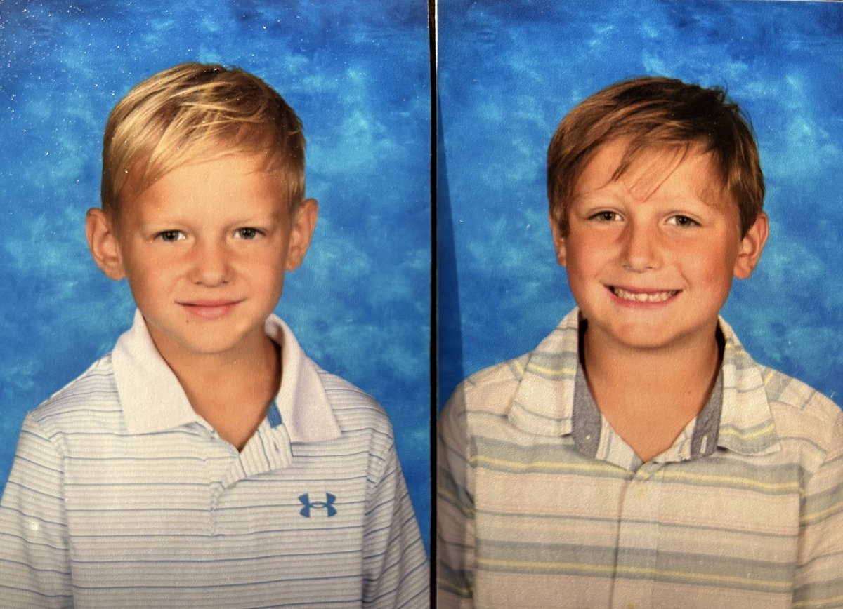 My bubbas K and 2nd the big man doesn’t have his back yet 💙💙