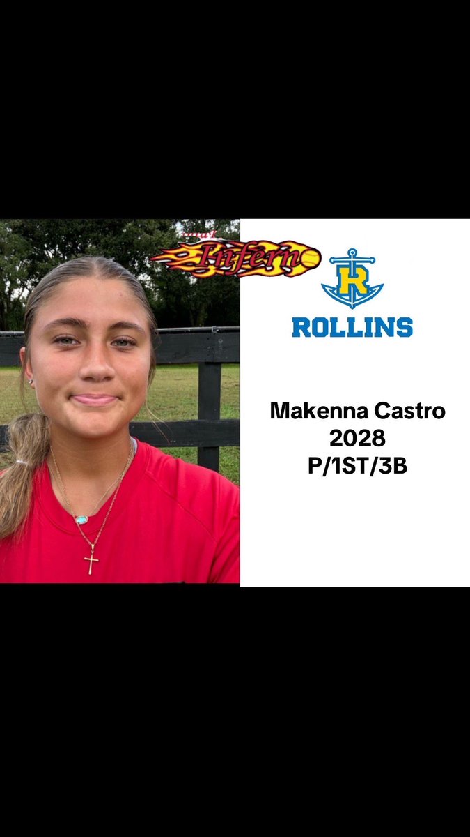Makenna Castro (@kennacastro2028) on Twitter photo SUPER excited for round two of Rollins camp tomorrow. Great coaching staff and players, beautiful campus, just love the camp! <a href="/RollinsSoftball/">Rollins College Softball</a> <a href="/AlissaSmith12/">Alissa Smith</a> <a href="/christine_roser/">Christine Roser</a> SUPER excited for round two of Rollins camp tomorrow. Great coaching staff and players, beautiful campus, just love the camp! <a href="/RollinsSoftball/">Rollins College Softball</a> <a href="/AlissaSmith12/">Alissa Smith</a> <a href="/christine_roser/">Christine Roser</a>