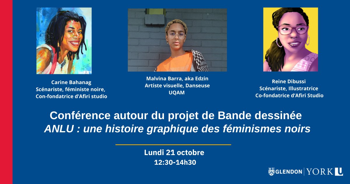AnluLaBD's tweet photo. Lundi 21 octobre, nous donnons une conférence au à @GlendonCampus dans le cadre du cours "Histoire et Fiction". https://t.co/6KvMF4KaMQ