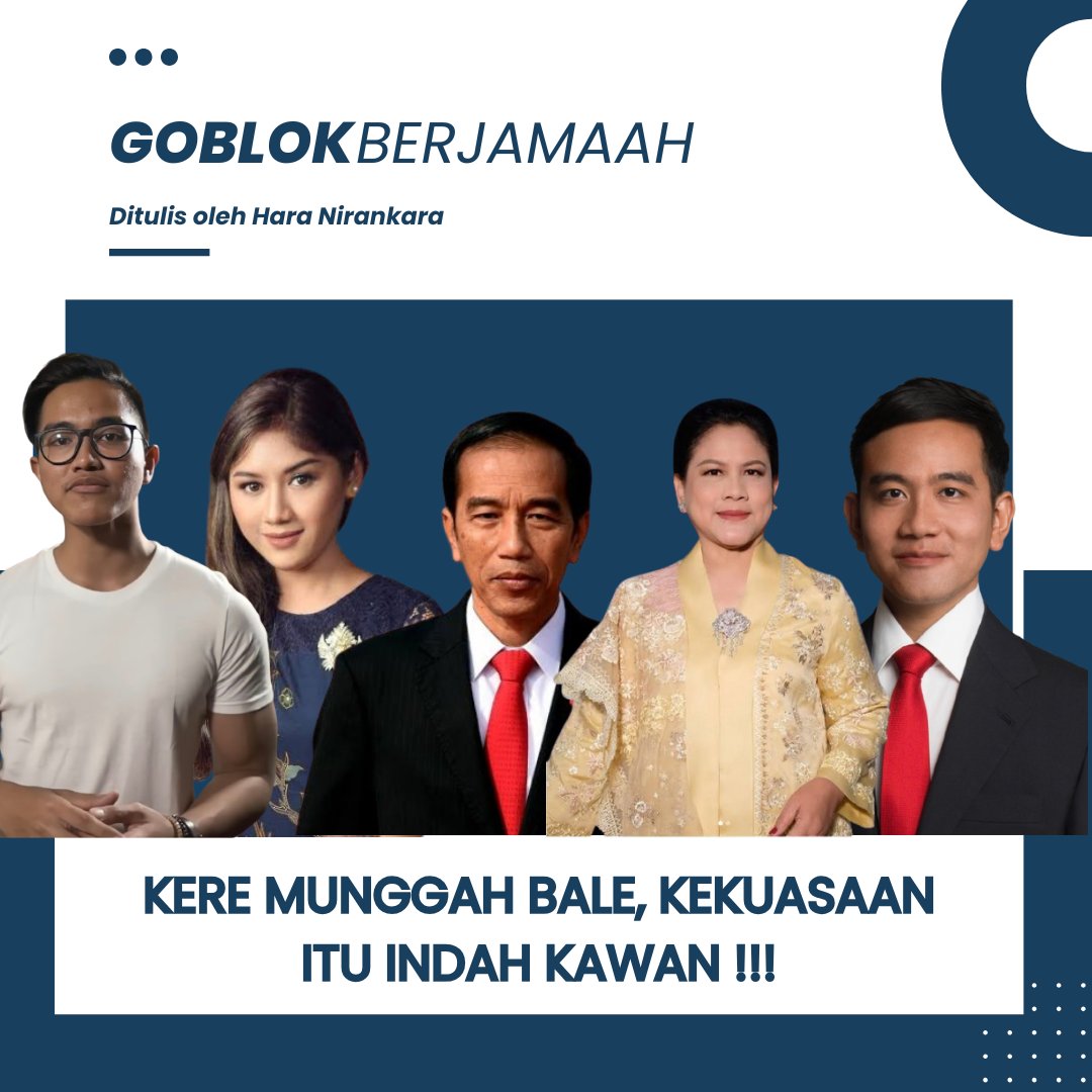 Kere Munggah Bale, Kekuasaan itu Indah Kawan !!!

Saya penasaran dengan komentar soal Jokowi dari netter yang menuliskan “kere munggah bale”, yang katanya itu merupakan pepatah Jawa. Bahkan, Saya sendiri sebagai orang Jawa sangat asing dengan pepatah itu.

Kere munggah bale