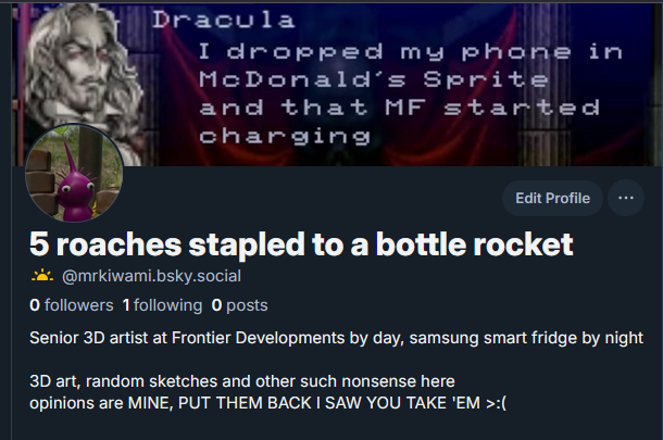 KiwamiDev's tweet photo. Ive moved to blusky, i am likely to delete this account soon for very known reasons and i cba for this place anymore, follow me for more basically nuthin' https://t.co/zyux6nF3GV