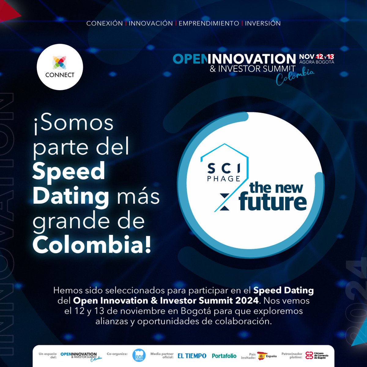 No solo haremos parte de la agenda académica del evento de innovación abierta más importante del país, también podremos conectar con aliados en el speed datin más grande de Colombia . Gracias a <a href="/ConnectBogota/">Connect</a>