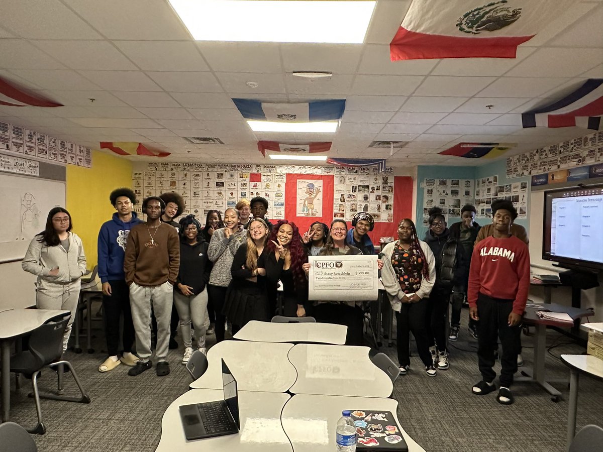 LCHSBears's tweet photo. Today was our annual surprise visit for our recipients of the Teacher Grants provided by our amazing LC PFO! 

A major “THANK YOU!” to our PFO for donating $11,890 in teacher grants this year to benefit our students and staff! 
Below are some of the recipients. 
#LCPFO❤️ https://t.co/vbavnW64cK