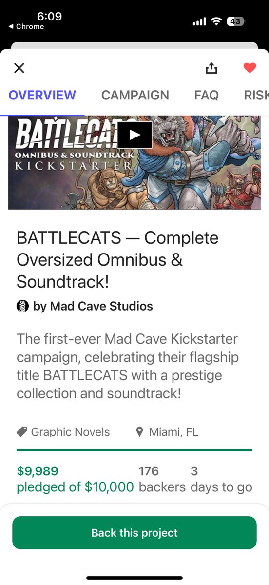 Mark London (@marklondonmcs) on Twitter photo How’s the brave soul that’s going to take Battlecats by <a href="/MadCaveStudios/">Mad Cave Studios</a> to the finish line? 😉
kickstarter.com/projects/madca… How’s the brave soul that’s going to take Battlecats by <a href="/MadCaveStudios/">Mad Cave Studios</a> to the finish line? 😉
kickstarter.com/projects/madca…