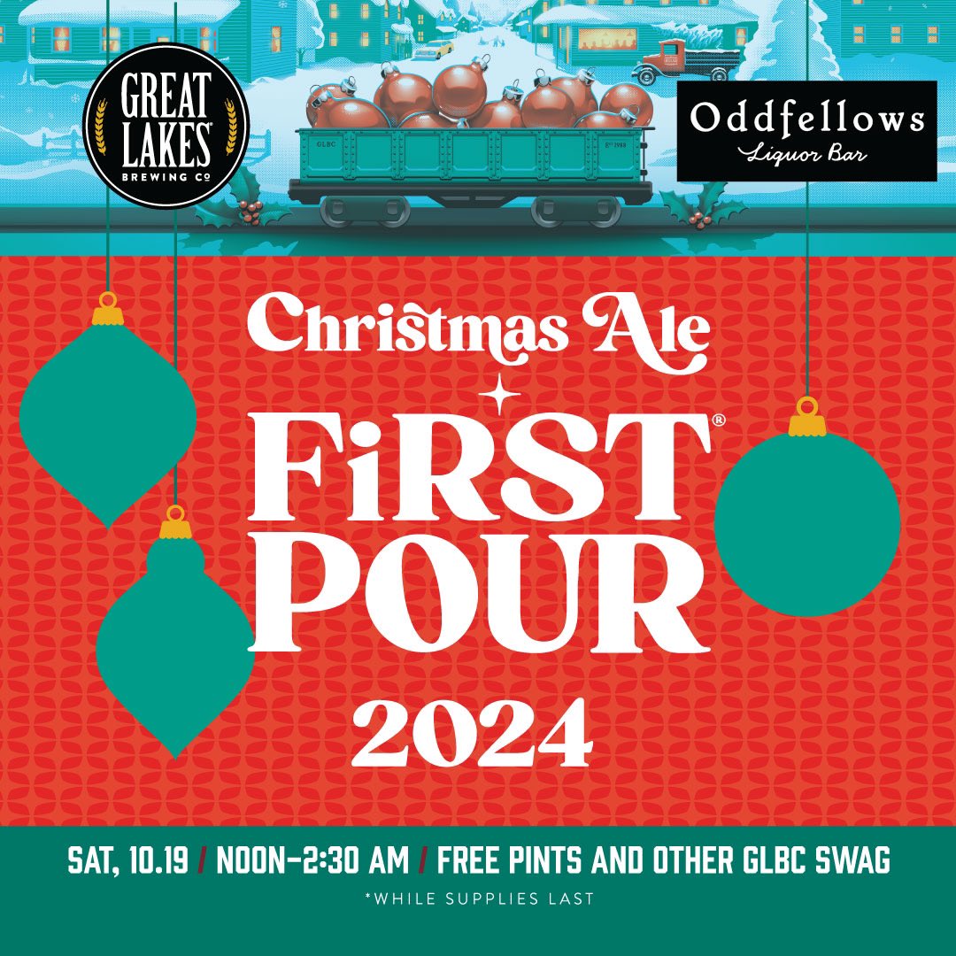 Join us ALL DAY tomorrow at <a href="/Oddfellowsbar/">Oddfellows Bar</a> to celebrate our Christmas Ale First Pour in Columbus!