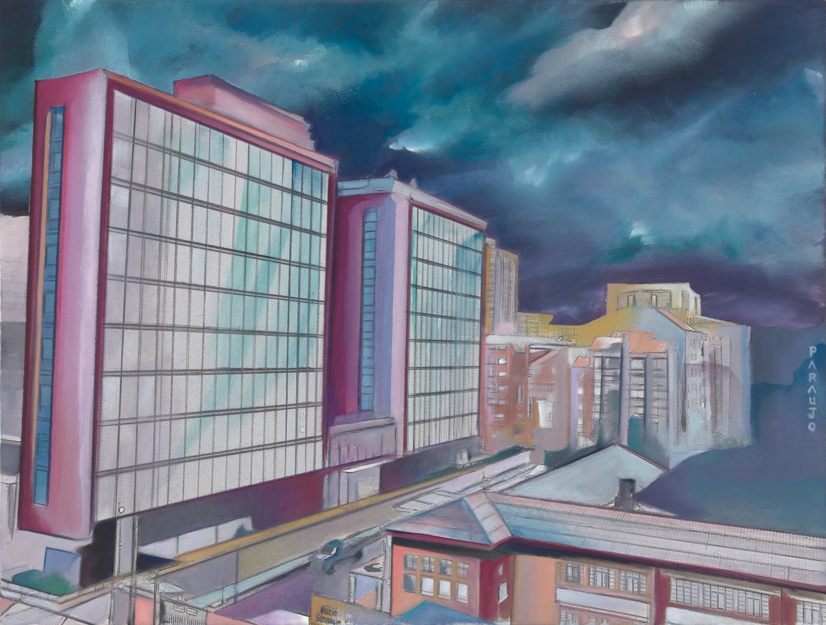 AMetropolis's tweet photo. Upcoming exhibition: "The City- Bogota Forever" at B.O.G Hotel in Bogota, Colombia. November 9th-30th.  I will be exhibiting new works relating to Bogota's architecture. For more info https://t.co/JQs4mJ3md2 https://t.co/GQDJcx93dW