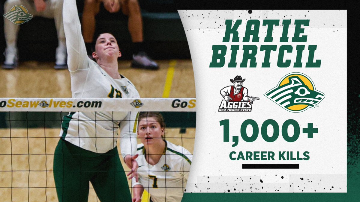Congrats to Katie Birtcil on surpassing the 1K mark at the NCAA level, now with 1,007 kills after logging 10 in last night's match.
