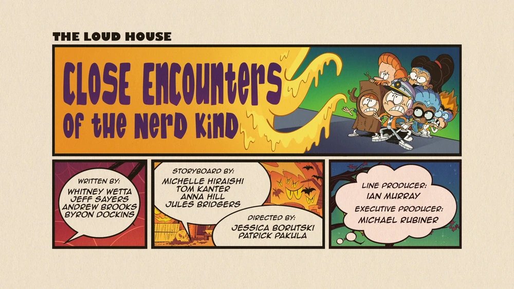 Trijosh1's tweet photo. NEW TITLE CARD

@Nickelodeon #Nickelodeon #Nick #Nickelodeon45 #Nick45 #TheLoudHouse #TheLoudHouseSeason8 #TLHSeason8 #TLHS8 #CloseEncountersOfTheNerdKind #CEOTNK #Halloween #HalloweenEpisode #HalloweenSpecial https://t.co/c2JfdsyVZW