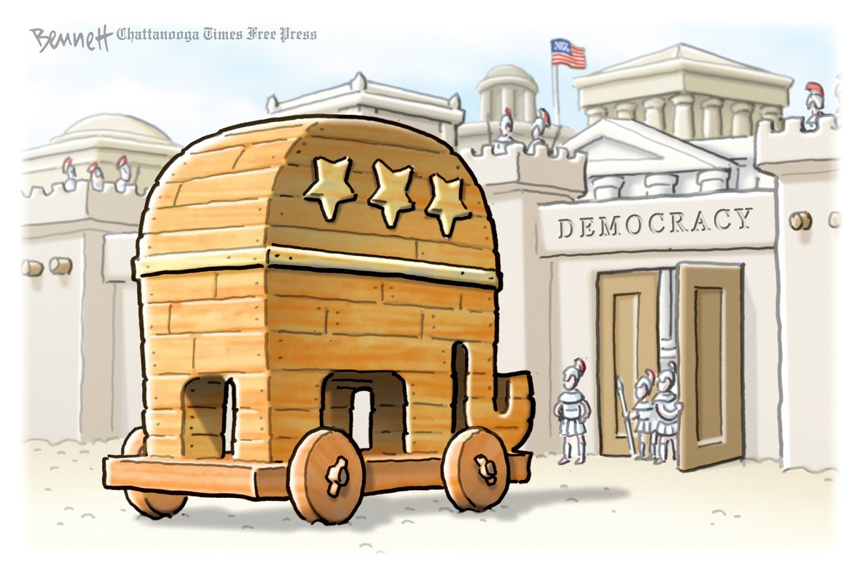 BennettCartoons's tweet photo. 10/19/2024- Enemy Within #Trump #TRUMP2024 #Project2025 #enemywithin https://t.co/fXOtcmj3Xo https://t.co/zkjp3ckxol