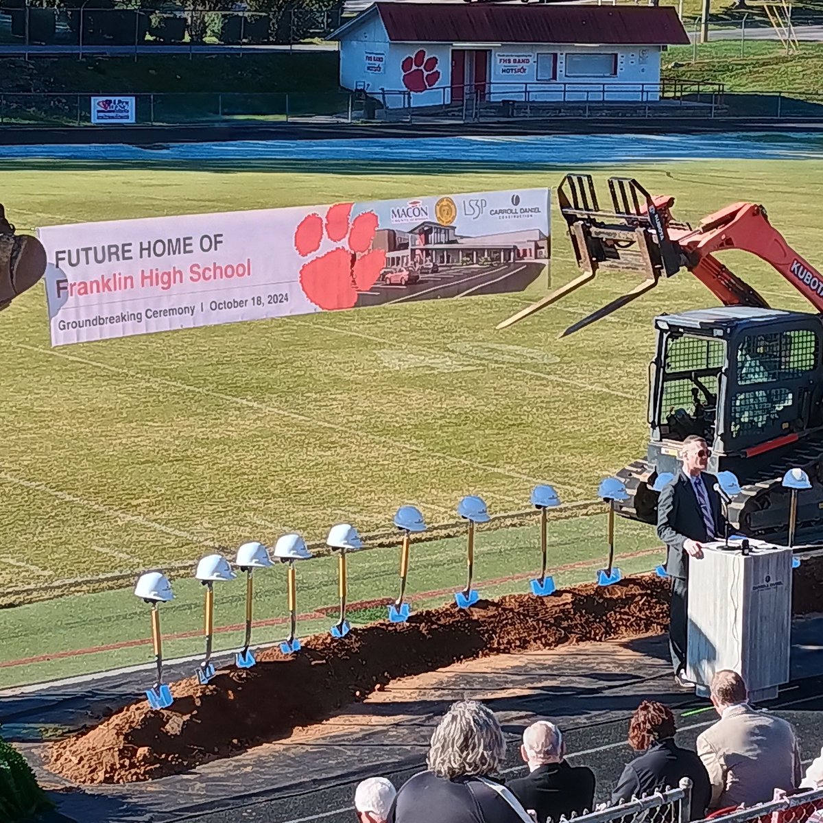 A beautiful day in Macon County celebrating the groundbreaking for the new Franklin High School. Congratulations to Macon County Schools for bringing the community together and for taking this giant leap forward!