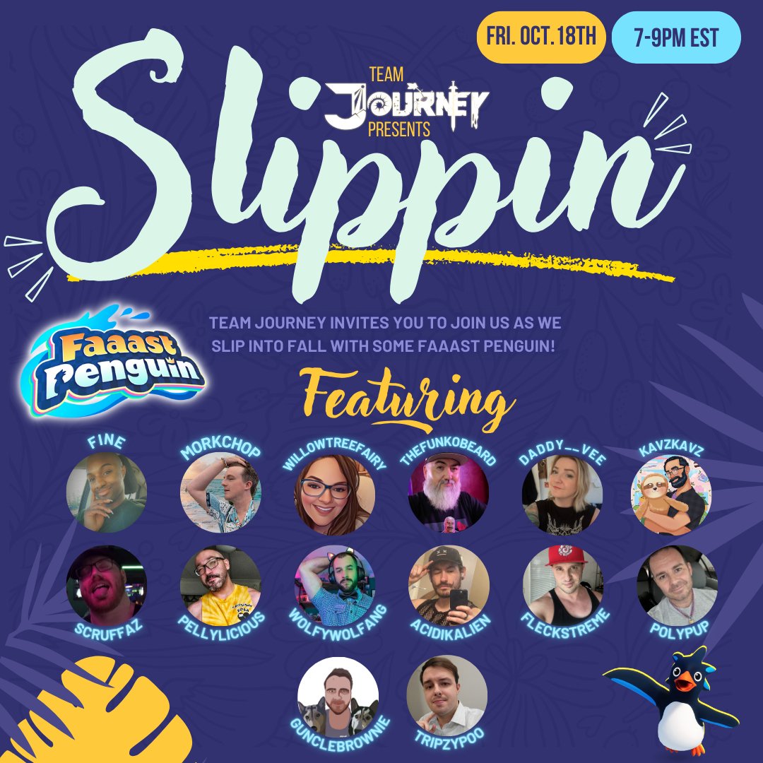 Going live around 9am AEST! I've never played #FaaastPenguin but ai'm sure I'll bring the chaos with a side of snark. Hope to see #teamjourney and yourselves there!