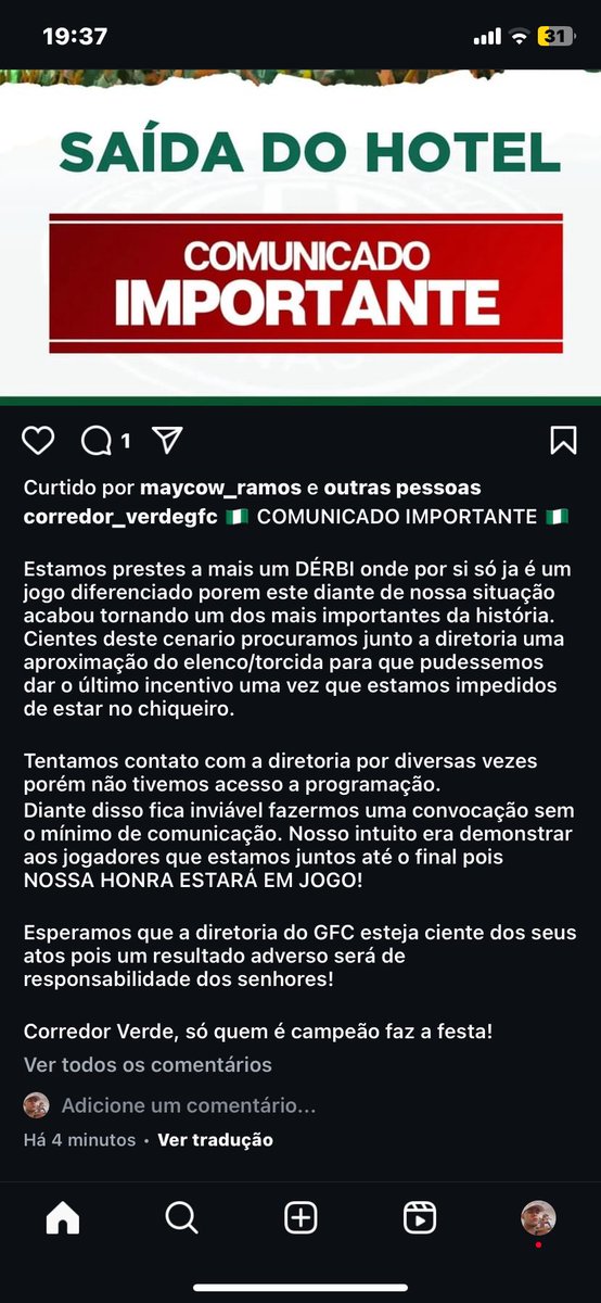 GFCoutofcontext's tweet photo. DIRETORIA AFASTANDO O TORCEDOR BUGRINO, TODO ATO TEM SUA CONSEQUÊNCIA… https://t.co/f7RSP6B4Lc