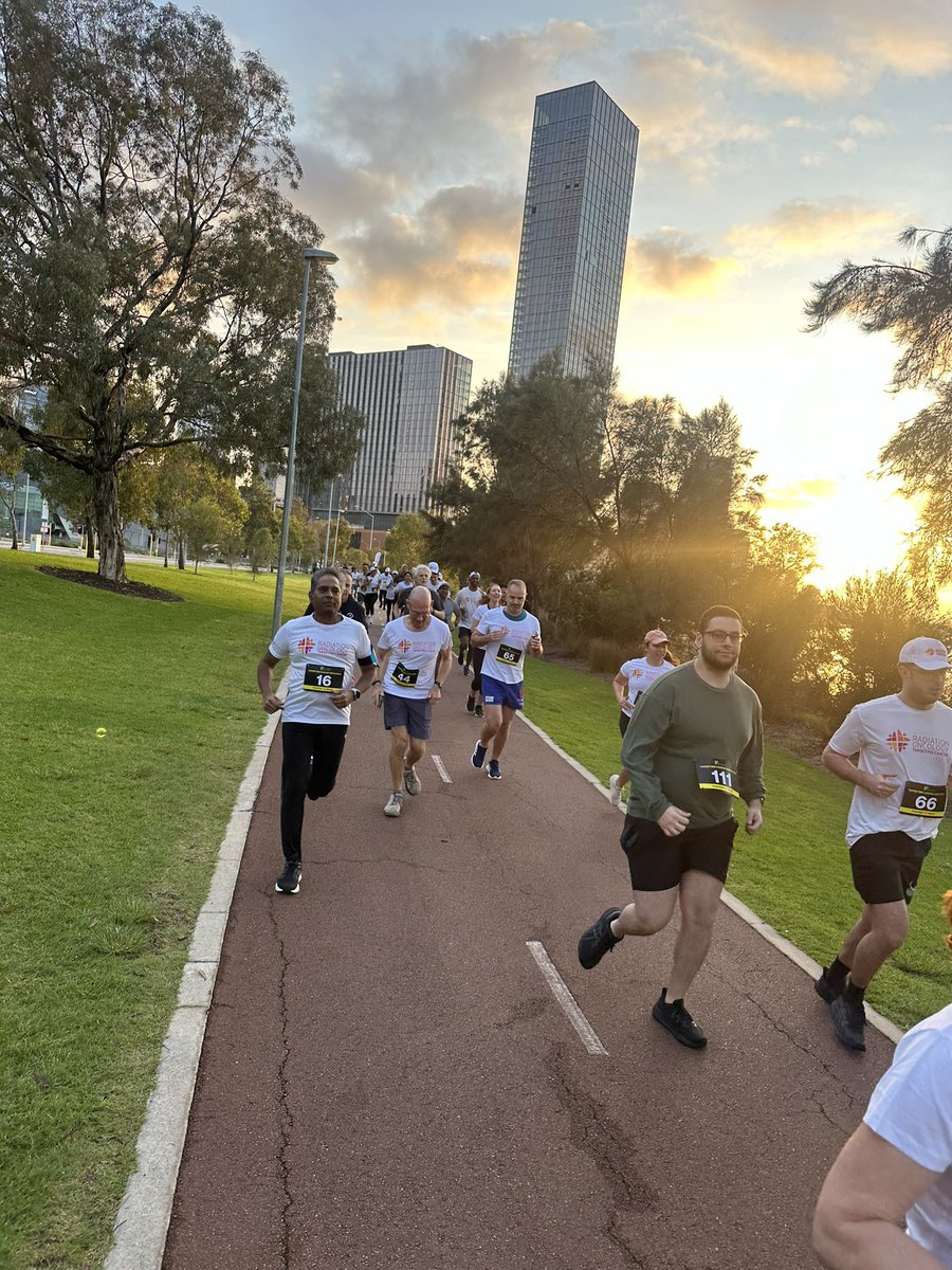 lucindaburke's tweet photo. Starting the day right! @TargetingCancer #FunRun2024 in Perth for #RANZCR2024 @RANZCRcollege @FacRadOncology https://t.co/6C3gTvqlrT