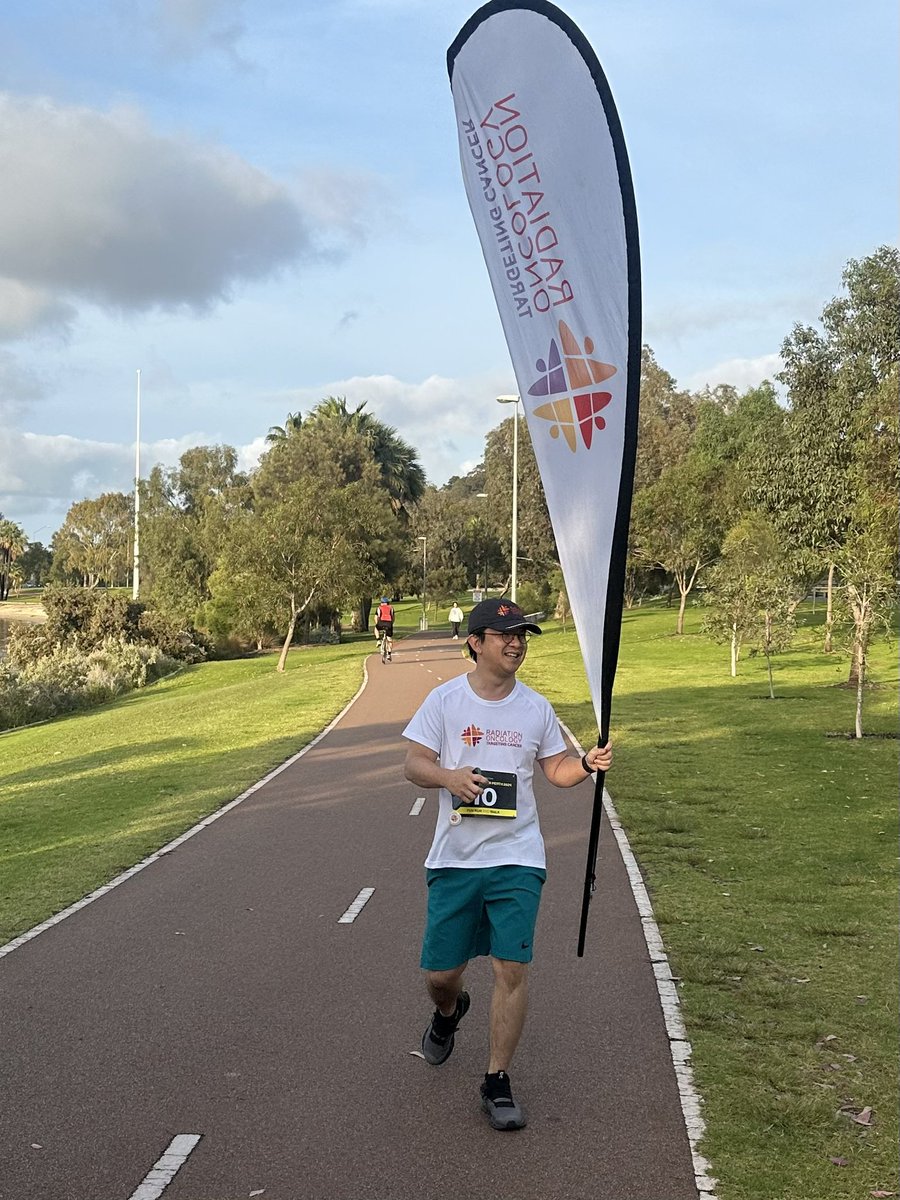 lucindaburke's tweet photo. Starting the day right! @TargetingCancer #FunRun2024 in Perth for #RANZCR2024 @RANZCRcollege @FacRadOncology https://t.co/6C3gTvqlrT