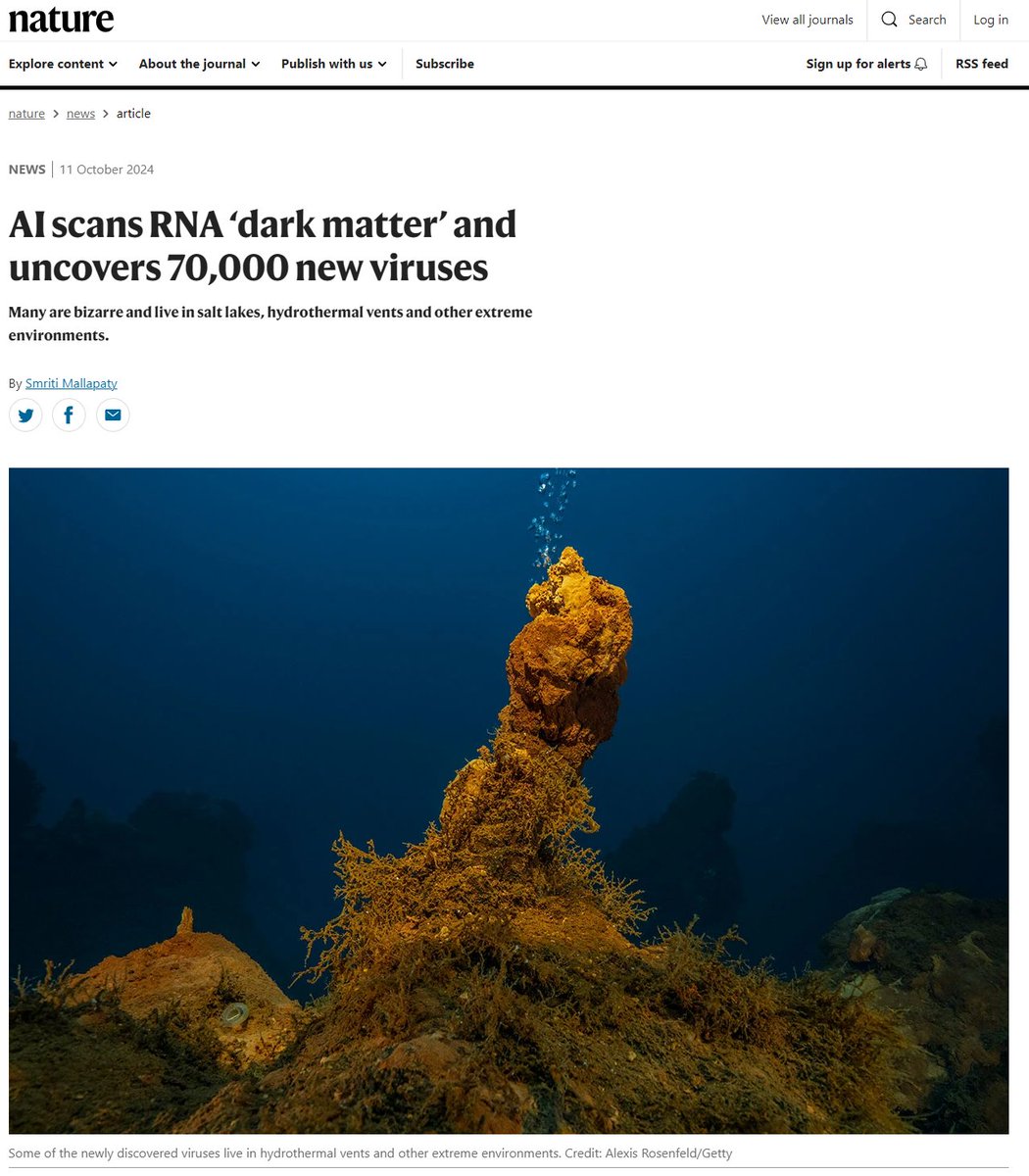 NVIDIAHealth's tweet image. 🔍Curious about the unexplored &apos;dark matter&apos; of RNA? #AI has just uncovered a treasure trove! Dive into the depths of hydrothermal vents and what this means for our understanding of the natural world. #ESMFold #AlphaFold
Read more ➡️ nvda.ws/3NtO5c3