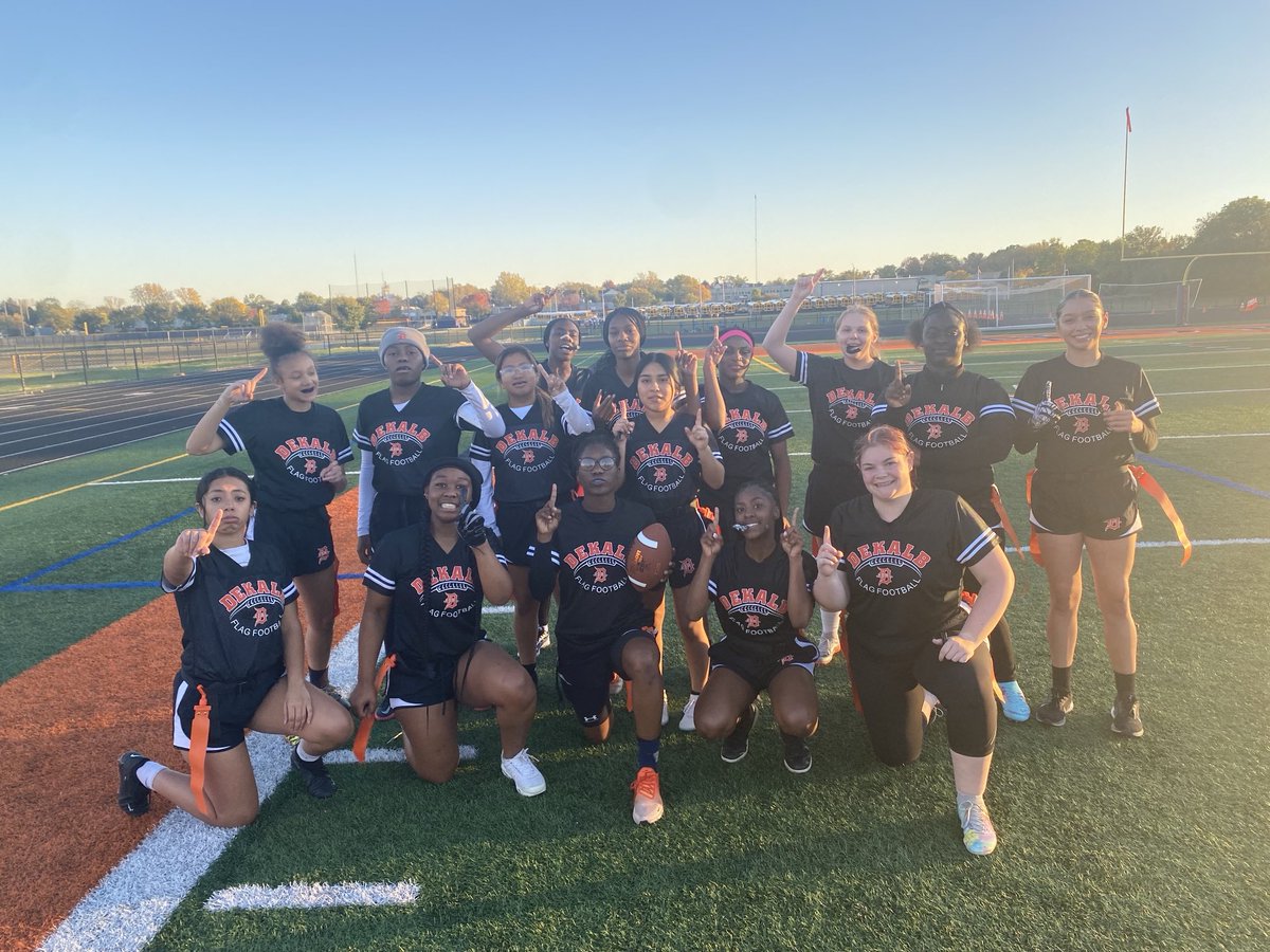 Congratulations to the DHS Girls Flag # Football Team as they defeat Naperville North 14-12
