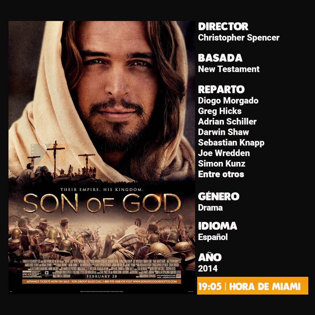 XTIMEchannel's tweet photo. 𝟏𝟗:𝟎𝟓 | 𝐇𝐢𝐣𝐨 𝐃𝐞 𝐃𝐢𝐨𝐬 (𝐒𝐨𝐧 𝐎𝐟 𝐆𝐨𝐝)
La historia de Jesús es contada desde su humilde origen, enseñanzas, crucifixión y la resurrección final, en su viaje para difundir un mensaje de amor y esperanza
𝐄𝐬𝐩𝐚ñ𝐨𝐥 | 𝟐𝟎𝟏𝟒 
#Xtime #Drama #Comedia #pelicula https://t.co/BDHkhLjgM5