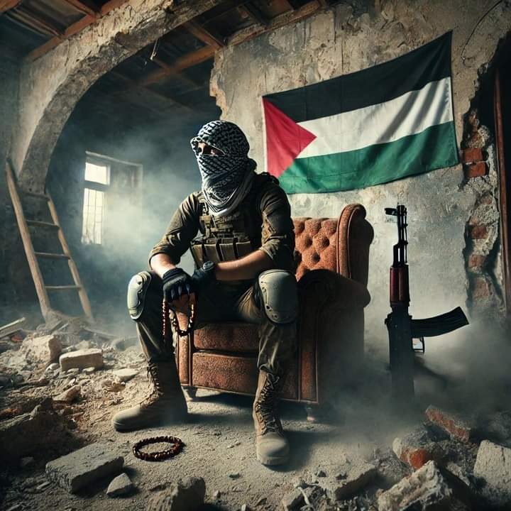 Yahya_Sinvar_'s tweet photo. O, kaçmadan, yüzü düşmana dönük bir şekilde şehit oldu. Düşmanları da bu haliyle fotoğraflarını çekip dünyaya yaydılar! Böylece hem kendilerinin hem de destekçilerinin umutlarının boşa çıktığını, onun ise izzetini, güzel hatırasını ve cesaretini herkese duyurdular!

Allah’ın ve peygamberlerinin düşmanları karşısında öldürülmek, her samimi müminin arzuladığı bir şeref ve güzel bir sondur.

— Ürdünlü akademisyen İyad Kuneybi

Yahya Sinvar 
Ebu Ubeyde 
Kassam Tugayları 
Uyan Ey Müslüman 
#FreePalestine