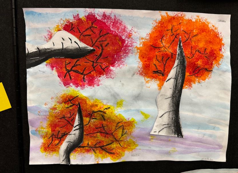 DCESSUSD's tweet photo. Check out our Fall Art Display! Come see your child's art in the ampitheater next week, starting Wednesday afternoon. #cubbieartists https://t.co/WMsg7oc79N