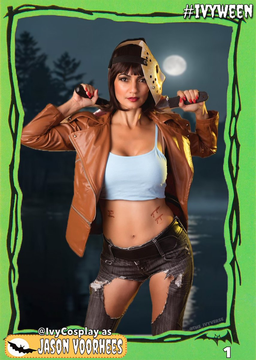 the_ivyverse's tweet photo. 13 Days of #Ivyween Day 1: Jason Voorhees 🔪
It's Friday and it's 13 days until Halloween so what better way to celebrate than with @IvyCosplay as everyone's favorite camp slasher...in trading card form! 

#IvyCosplay #CampCrystalLake
#FridayThe13th #JasonVoorhees
#SpookySeason https://t.co/obxc3zoWUr