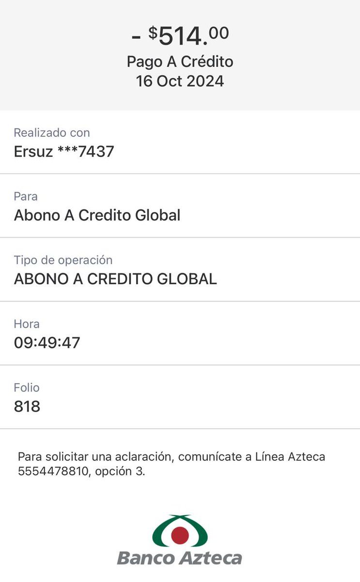 JessySuarezS2's tweet photo. @RicardoBSalinas @ElektraMx Tío Richi @RicardoBSalinas pago puntual en @ElektraMx @BancoAzteca  de mi @ItalikaOficial https://t.co/JQhZ6Xv7UB