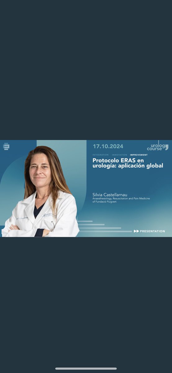 silfhomer's tweet image. Gracias a la organización de @57_UroPuigvert por invitarme a hablar de #ERAS en urología. Un honor ser ponente entre tanto experto @FPuigvert #57UroPuigvert @ErasSociety @GermFTsurgery
