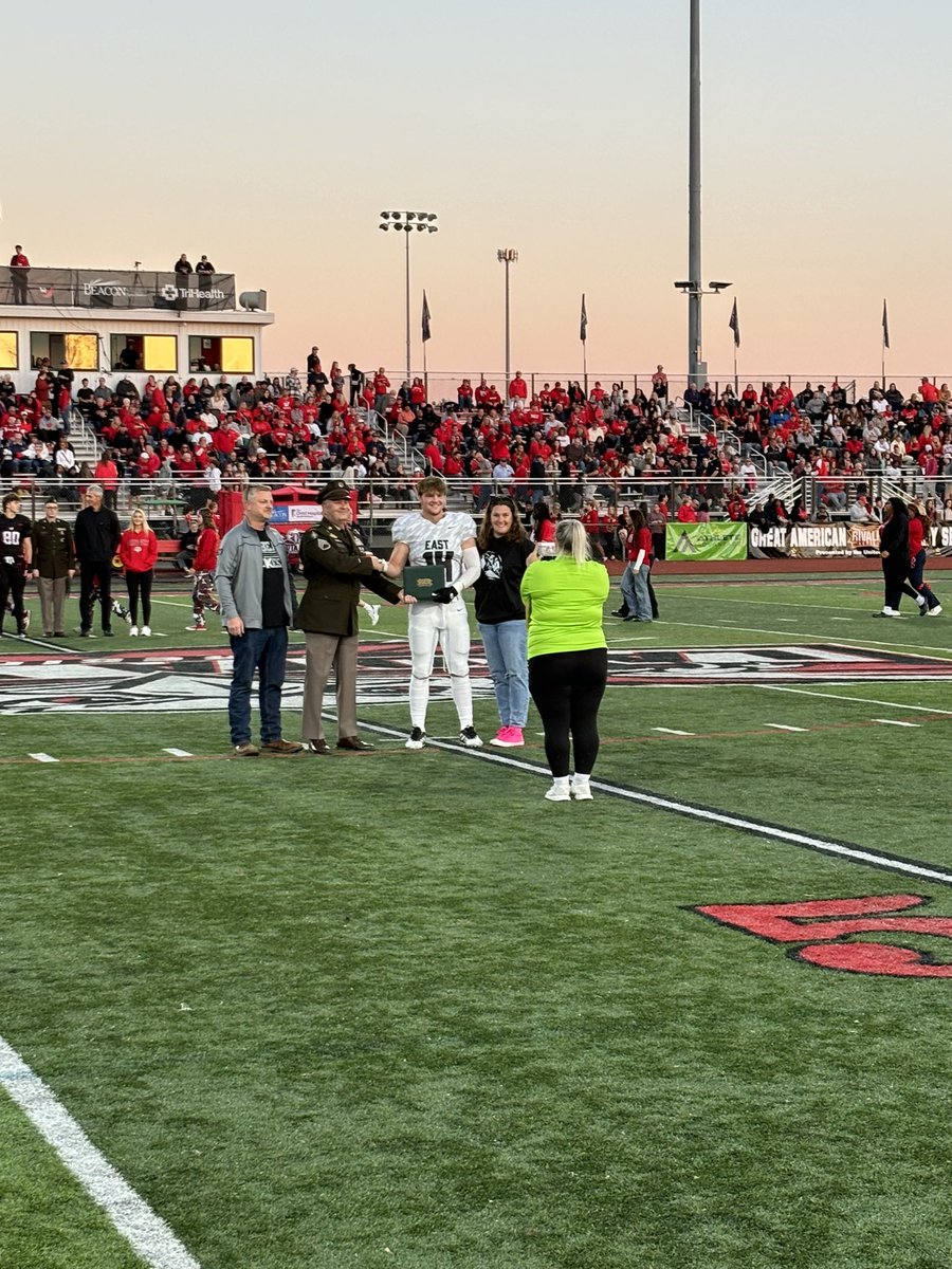 Rob Burnside (@rburn10) on Twitter photo Congratulations <a href="/EAST_HAWKS/">Lakota East High</a> <a href="/LakotaEastFB/">Lakota East Football</a> <a href="/CohenReip/">Cohen Reip</a> on the very well deserved of being named the <a href="/USArmy/">U.S. Army</a> Rivalry Game Student Athlete of the Game! Great player, even better young man! Congratulations <a href="/EAST_HAWKS/">Lakota East High</a> <a href="/LakotaEastFB/">Lakota East Football</a> <a href="/CohenReip/">Cohen Reip</a> on the very well deserved of being named the <a href="/USArmy/">U.S. Army</a> Rivalry Game Student Athlete of the Game! Great player, even better young man!