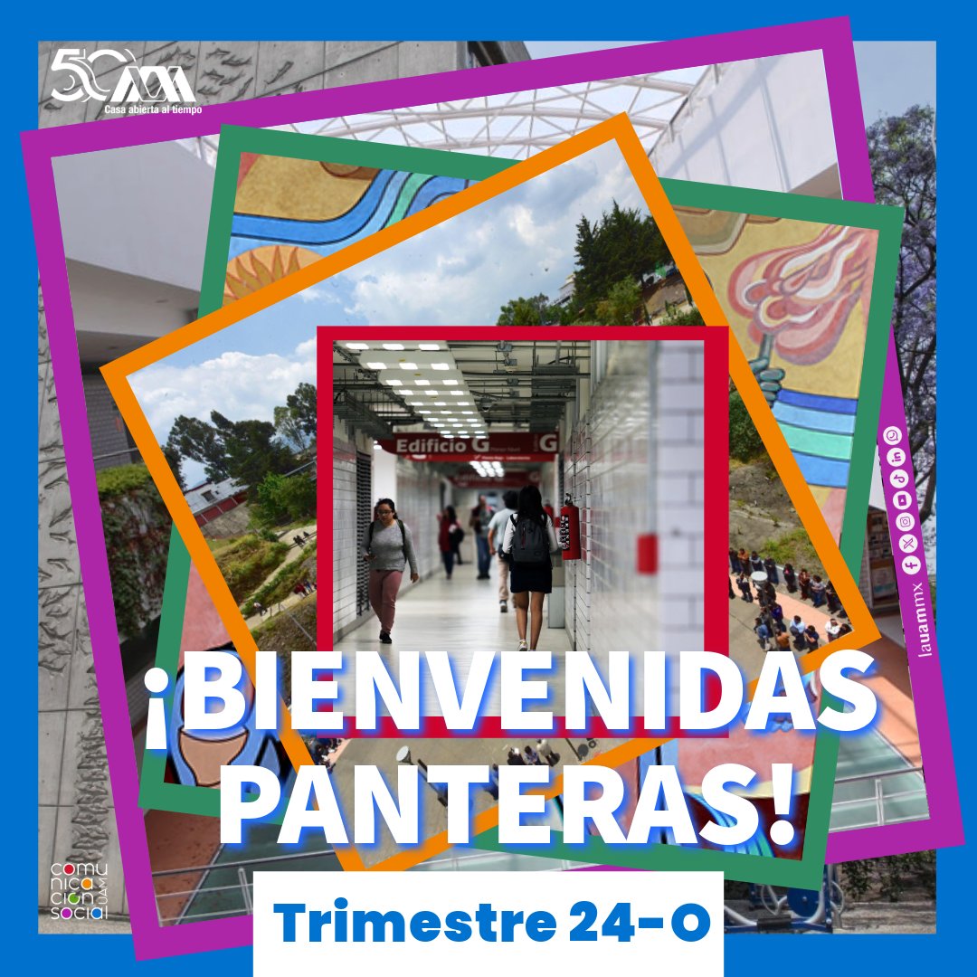 lauammx's tweet photo. ¡La Casa abierta al tiempo da la bienvenida a las PANTERAS que se integran a esta gran familia y a todas las que ya forman parte! ¡Éxito en sus misiones académicas!
.
#SoyUAM #UAM50 #UAMComprometida https://t.co/RZCn6jzTrF