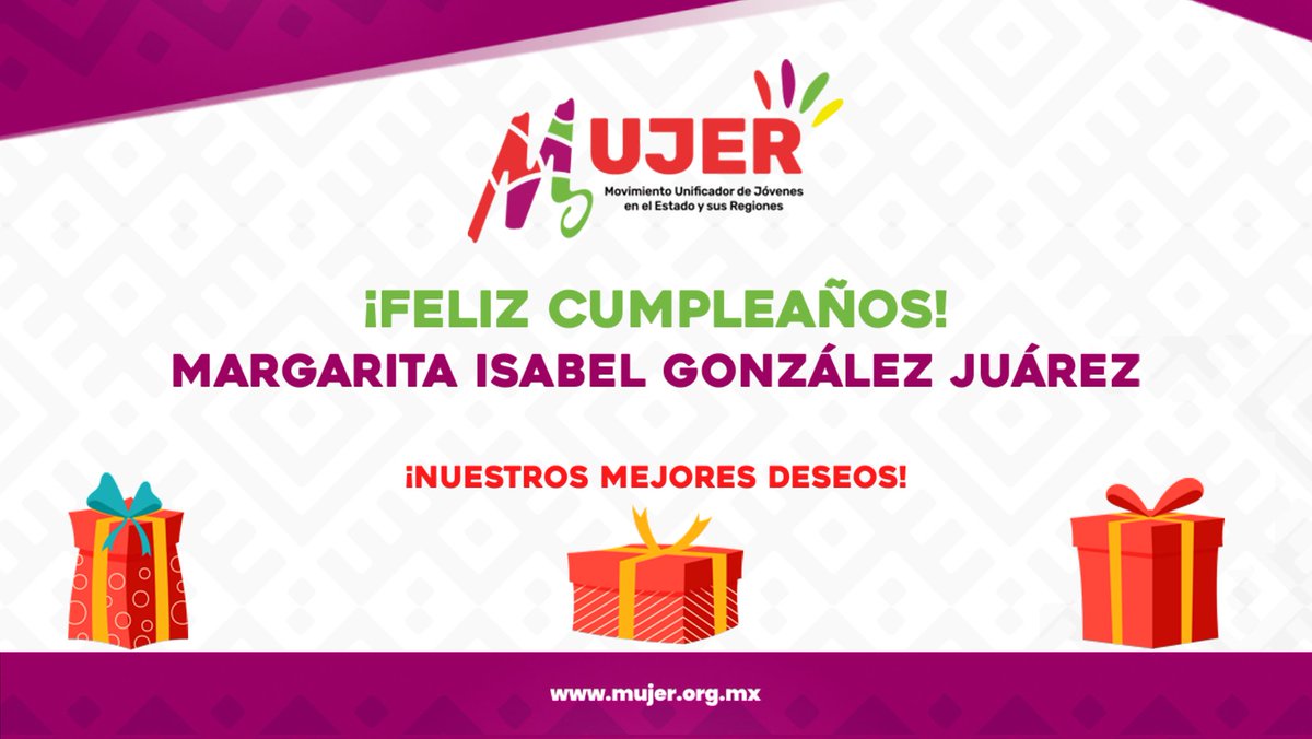 Hacemos extensiva nuestras felicitaciones a nuestra gran amiga Margarita Isabel González Juárez, por el motivo de su cumpleaños 🥳🎈🎁🎉🎈🎁.

Nuestros mejores deseos, le enviamos un fuerte y cálido abrazo. Muchas felicidades, feliz cumpleaños. #AzucenaHernandez #Oaxaca